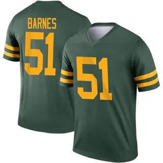 Green Bay Packers Men's Krys Barnes Legend Alternate Jersey - Green