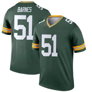 Green Bay Packers Men's Krys Barnes Legend Jersey - Green