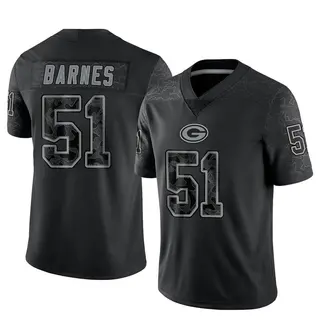 Green Bay Packers Men's Krys Barnes Limited Reflective Jersey - Black