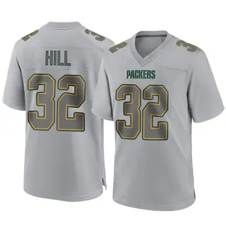 Green Bay Packers Men's Kylin Hill Game Atmosphere Fashion Jersey - Gray