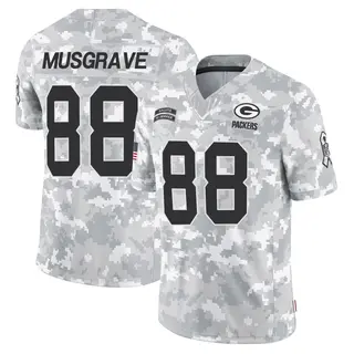 Green Bay Packers Men's Luke Musgrave Limited 2024 Salute to Service Jersey - Arctic Camo