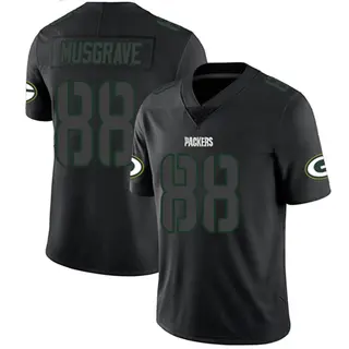 Green Bay Packers Men's Luke Musgrave Limited Jersey - Black Impact