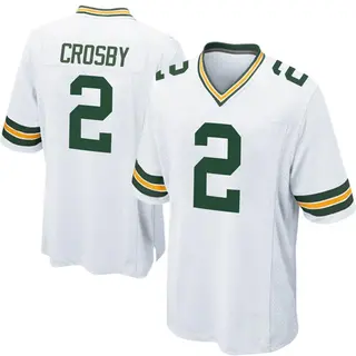 Green Bay Packers Men's Mason Crosby Game Jersey - White