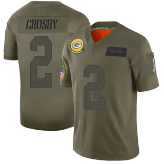 Green Bay Packers Men's Mason Crosby Limited 2019 Salute to Service Jersey - Camo