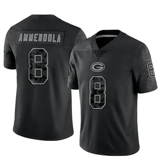 Green Bay Packers Men's Matt Ammendola Limited Reflective Jersey - Black