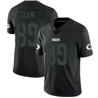 Green Bay Packers Men's Michael Clark Limited Jersey - Black Impact