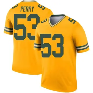 Green Bay Packers Men's Nick Perry Legend Inverted Jersey - Gold