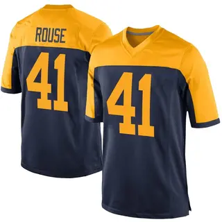 Green Bay Packers Men's Nydair Rouse Game Alternate Jersey - Navy