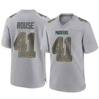 Green Bay Packers Men's Nydair Rouse Game Atmosphere Fashion Jersey - Gray