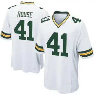 Green Bay Packers Men's Nydair Rouse Game Jersey - White