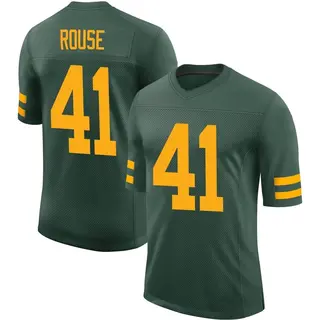 Green Bay Packers Men's Nydair Rouse Limited Alternate Vapor Jersey - Green