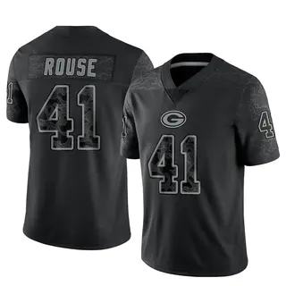 Green Bay Packers Men's Nydair Rouse Limited Reflective Jersey - Black