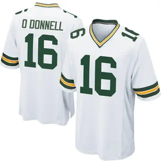 Green Bay Packers Men's Pat O'Donnell Game Jersey - White