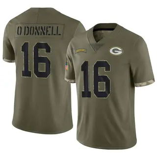 Green Bay Packers Men's Pat O'Donnell Limited 2022 Salute To Service Jersey - Olive