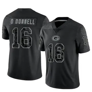 Green Bay Packers Men's Pat O'Donnell Limited Reflective Jersey - Black