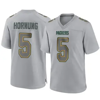 Green Bay Packers Men's Paul Hornung Game Atmosphere Fashion Jersey - Gray