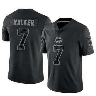 Green Bay Packers Men's Quay Walker Limited Reflective Jersey - Black