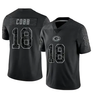 Green Bay Packers Men's Randall Cobb Limited Reflective Jersey - Black