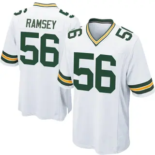Green Bay Packers Men's Randy Ramsey Game Jersey - White
