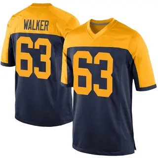 Green Bay Packers Men's Rasheed Walker Game Alternate Jersey - Navy