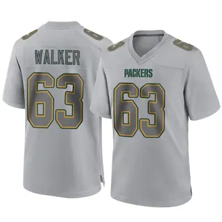 Green Bay Packers Men's Rasheed Walker Game Atmosphere Fashion Jersey - Gray