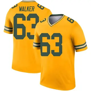 Green Bay Packers Men's Rasheed Walker Legend Inverted Jersey - Gold