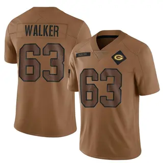 Green Bay Packers Men's Rasheed Walker Limited 2023 Salute To Service Jersey - Brown