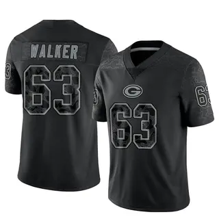 Green Bay Packers Men's Rasheed Walker Limited Reflective Jersey - Black