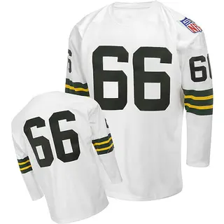 Green Bay Packers Men's Ray Nitschke Authentic Mitchell and Ness Throwback Jersey - White
