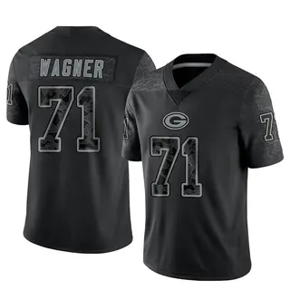 Green Bay Packers Men's Rick Wagner Limited Reflective Jersey - Black