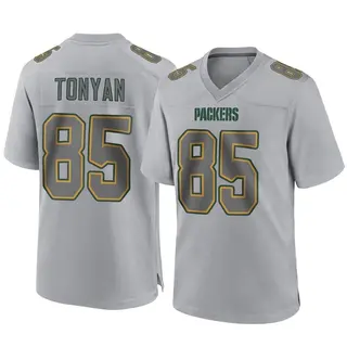 Green Bay Packers Men's Robert Tonyan Game Atmosphere Fashion Jersey - Gray