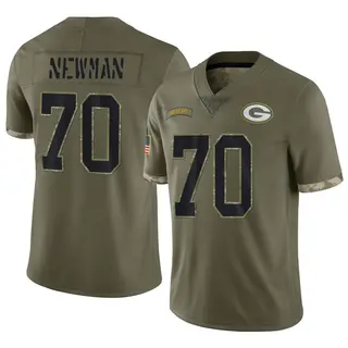 Green Bay Packers Men's Royce Newman Limited 2022 Salute To Service Jersey - Olive