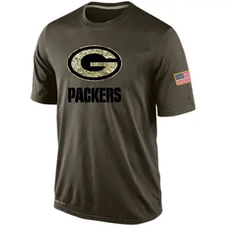 Green Bay Packers Men's Salute To Service KO Performance Dri-FIT T-Shirt - Olive