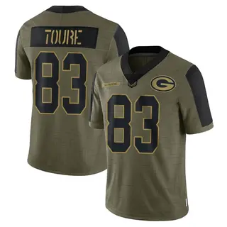 Green Bay Packers Men's Samori Toure Limited 2021 Salute To Service Jersey - Olive