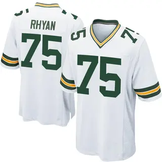 Green Bay Packers Men's Sean Rhyan Game Jersey - White