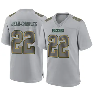 Green Bay Packers Men's Shemar Jean-Charles Game Atmosphere Fashion Jersey - Gray