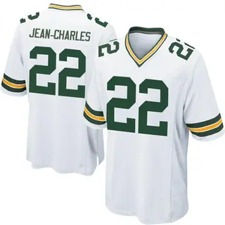 Green Bay Packers Men's Shemar Jean-Charles Game Jersey - White
