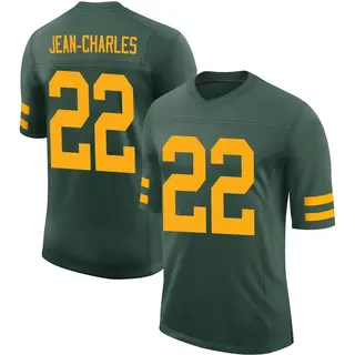 Green Bay Packers Men's Shemar Jean-Charles Limited Alternate Vapor Jersey - Green