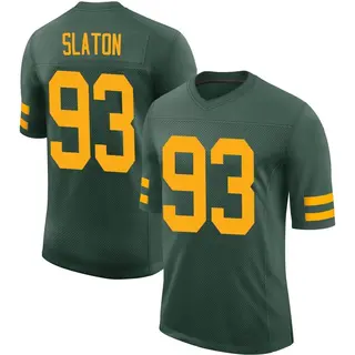 Green Bay Packers Men's T.J. Slaton Limited Alternate Vapor Jersey - Green