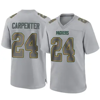 Green Bay Packers Men's Tariq Carpenter Game Atmosphere Fashion Jersey - Gray
