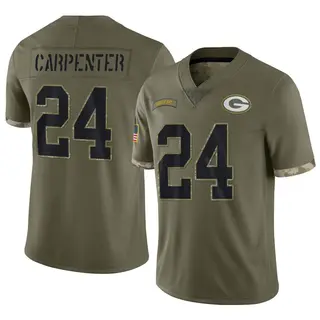 Green Bay Packers Men's Tariq Carpenter Limited 2022 Salute To Service Jersey - Olive
