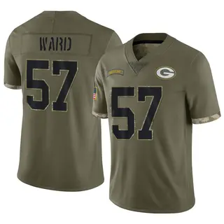 Green Bay Packers Men's Tim Ward Limited 2022 Salute To Service Jersey - Olive