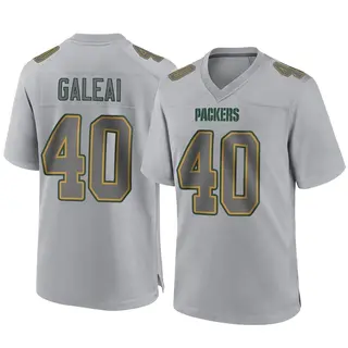 Green Bay Packers Men's Tipa Galeai Game Atmosphere Fashion Jersey - Gray