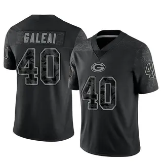 Green Bay Packers Men's Tipa Galeai Limited Reflective Jersey - Black