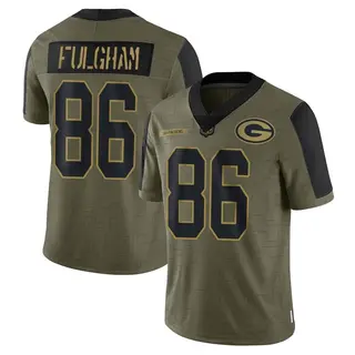 Green Bay Packers Men's Travis Fulgham Limited 2021 Salute To Service Jersey - Olive