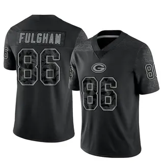 Green Bay Packers Men's Travis Fulgham Limited Reflective Jersey - Black