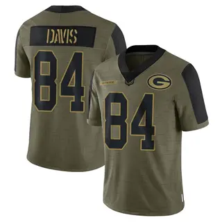 Green Bay Packers Men's Tyler Davis Limited 2021 Salute To Service Jersey - Olive