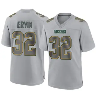 Green Bay Packers Men's Tyler Ervin Game Atmosphere Fashion Jersey - Gray