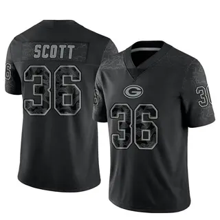 Green Bay Packers Men's Vernon Scott Limited Reflective Jersey - Black
