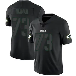 Green Bay Packers Men's Yosh Nijman Limited Jersey - Black Impact